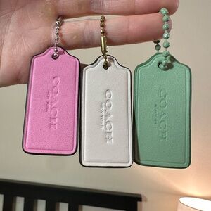 Coach Hangtag (Pale Pistachio ONLY) Glovetanned Leather